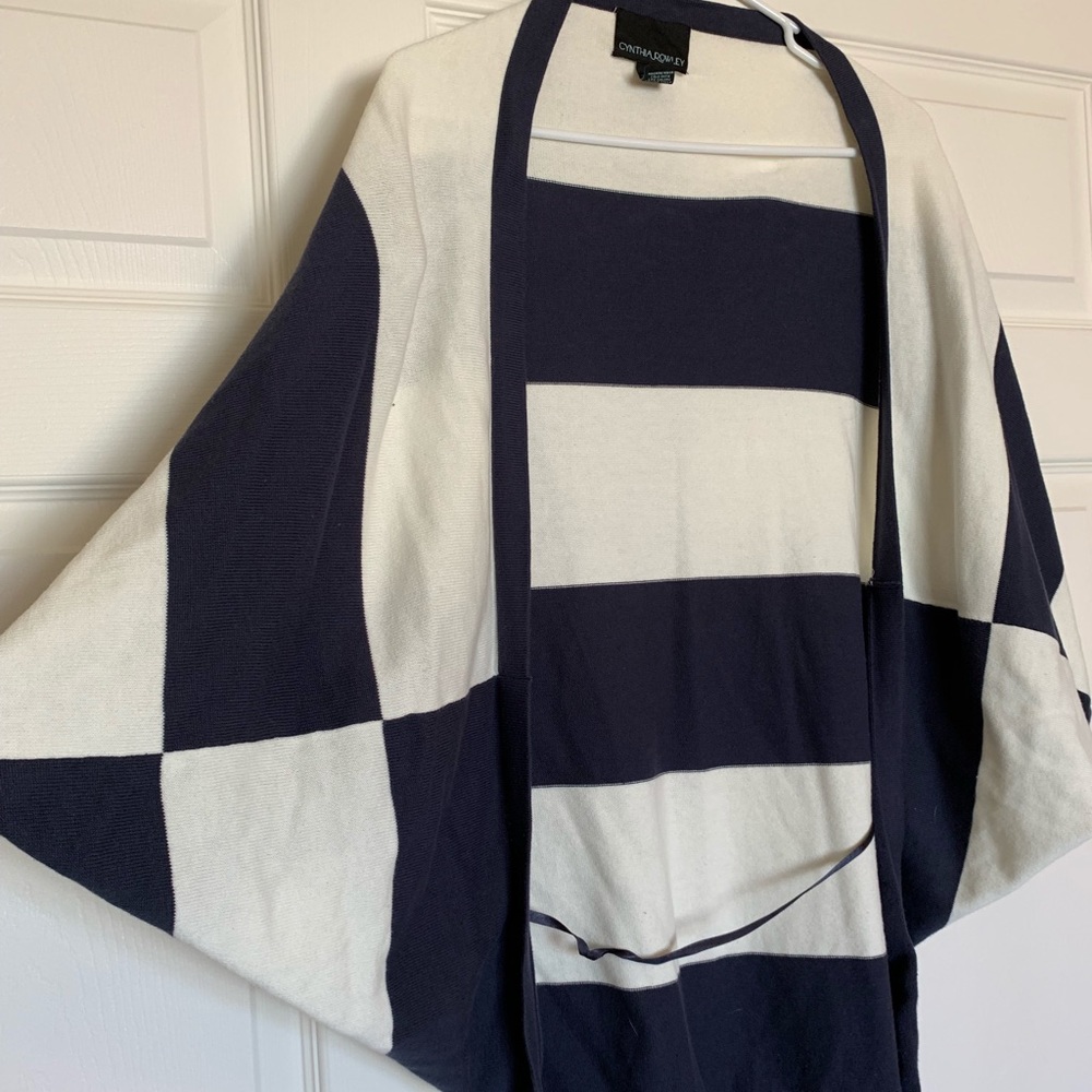 Sailor Striped Light Shawl Sweater
